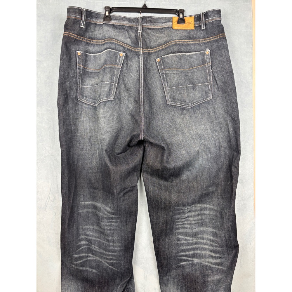 Knockout Jeans Mens 44x34 Dark Wash Straight Leg Denim Style 1721 Blue